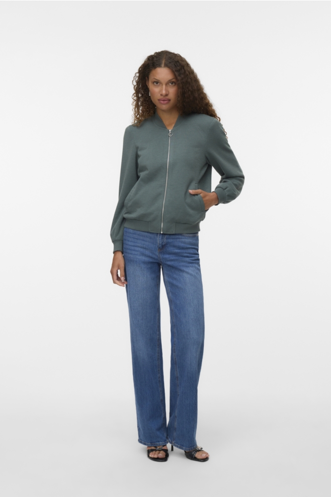 VMKIMIKO LS SHORT JERSEY BOMBER NOO 10331961 BALSAM GREEN